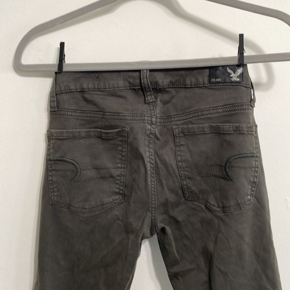 AE Olive Super Stretch Jeggings - Picture 3 of 4